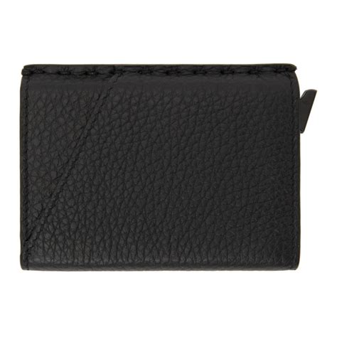 fendi black selleria slide-out card holder|fendi leather card holder.